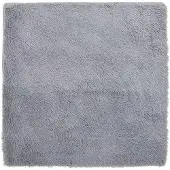 vidaXL Tapis shaggy à poils longs NAVARRA gris argenté 200x200 cm