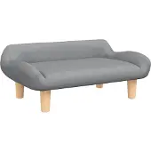 vidaXL Lit pour chien gris clair 70x40x24 cm Tissu