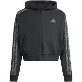 Adidas Veste de survêtement 'Seasonals Animal Full Zip' gris / graphite / noir