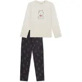 Schiesser Pyjama ' Nightwear ' bleu foncé / gris clair