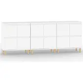 vidaXL Sideboards 3 pcs. Blanc 60x35x70 cm Bois composite