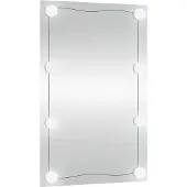 vidaXL Miroir mural avec lampes LED 40x60 cm Verre Rectangulaire
