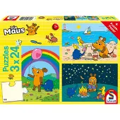 Sonstige Verlage 3 x 24 pièces Spiele Kinder Puzzle La souris Bons amis 56212