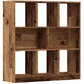 vidaXL Bibliothèque vieux bois 97,5x29,5x100 cm bois d'ingénierie