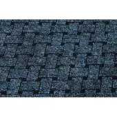 Rugsx Paillasson antidérapant pour les mètres courants 100 cm VECTRA 800 extérieur, intérieur, sur caoutchouc - bleu 100x390 cm