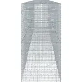 vidaXL Gabion avec couvercle 1100x100x200 cm Fer galvanisé