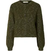Selected Raccourci Cardigan Femme Marron XS
