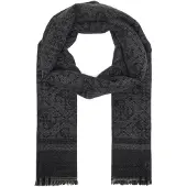 GUESS Écharpe 'MILANO' gris clair / gris foncé / noir