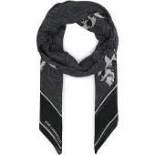 Karl Lagerfeld Foulard 'Ikon' anthracite / noir / blanc