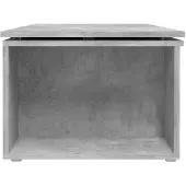 vidaXL Table basse gris béton 150 x 50 x 35 cm panneau de particules