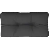vidaXL Coussin de palette noir 80x40x12 cm tissu
