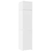 vidaXL Armoire haute Étroite Blanc 50x42,5x225 cm Bois composite