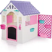 DOLU Tuin Speelhuis 140x127x107.5 cm + Geluid Roze/Paars