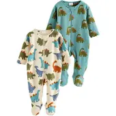 Next Pyjama bleu cyan / vert / rouge néon / blanc