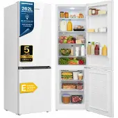 Heinner HC-HM262E++ Réfrigérateur-congélateur 262 L, réglage électronique de la température, blanc