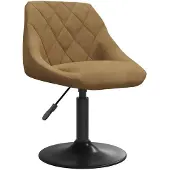 vidaXL Tabouret de bar en velours brun