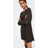 ONLY Robes en maille 'ONLFIA' brun foncé