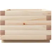 vidaXL Jardinière 40x40x26,5 cm bois de pin massif
