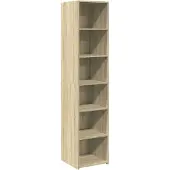 vidaXL Highboard chêne Sonoma 40x41x185 cm Matériau dérivé du bois