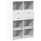 vidaXL Highboard blanc 80x42,5x124 cm Bois composite