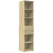 vidaXL Highboard chêne Sonoma 40x42,5x185 cm Matériau dérivé du bois