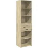 vidaXL Highboard chêne Sonoma 50x42,5x185 cm Matériau dérivé du bois