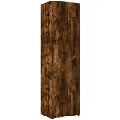vidaXL Highboard chêne fumé 50x42,5x185 cm Matériau dérivé du bois