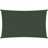 vidaXL Voile d'ombrage 160 g/m² Vert foncé 2,5x5 m PEHD
