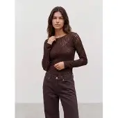 Vero Moda T-shirt 'VMFLORA' brun foncé