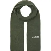 Jack & jones Écharpe 'JACCOLL' vert foncé / blanc
