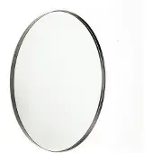 House Vitamin Miroir mural rond, diamètre 80 cm, avec cadre métallique noir