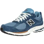 New Balance unisex. U2002RV1_LI Chaussures en cuir 2002R bleu marine (40.5), Plat, Lacets, Casuel
