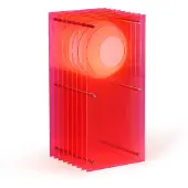 Bang Lớp Small Rectangle Lampe de Table Electric pink acrylic