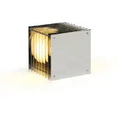 Bang Lớp Big Square Lampe de Table Mirror polished stainless steel