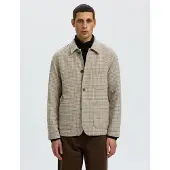 Selected Veste de costume 'SLHLandon' sable / gris