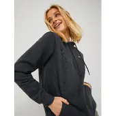 JJXX Sweat-shirt 'JXAbbie' gris clair / noir