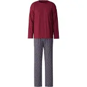 Calida Pyjama long 'Relax Imprint' lie de vin