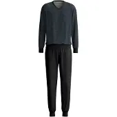 Calida Pyjama long 'Relax Streamline' noir