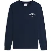 Tommy Hilfiger T-Shirt '1985' bleu marine / blanc cassé