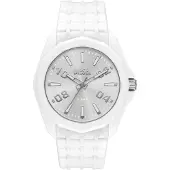 Diesel Montre à affichage analogique 'STINGER' argent / blanc