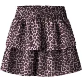 Name it Jupe brun foncé / rose néon