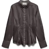 Vero Moda Chemisier 'AWCelia' chocolat