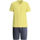 Calida Pyjama court 'Relax Imprint' citron