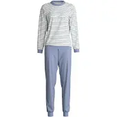Calida Pyjama 'Flower Nights' bleu fumé