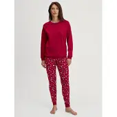 Calida Pyjama 'Family & Friends' lie de vin