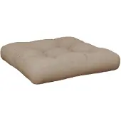 vidaXL Coussin de palette taupe 60x60x12 cm tissu