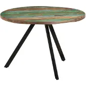 vidaXL Table de salle à manger 110x75 cm vieux bois massif
