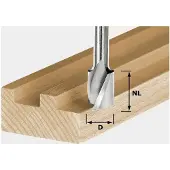 Festool 490948 - Fraises à rainurer hélicoïdale HS Spi S8 D14/20