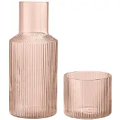Ferm Living Ripple Set de Carafe Small Blush