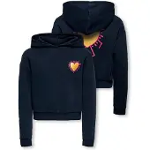 ONLY GIRLS Sweat-shirt 'KOGCooper' bleu marine / or / rose clair